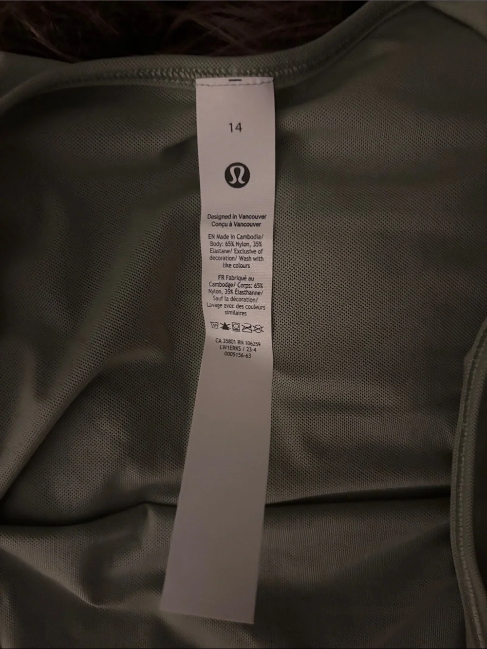 lululemon athletica Sage Green Tank